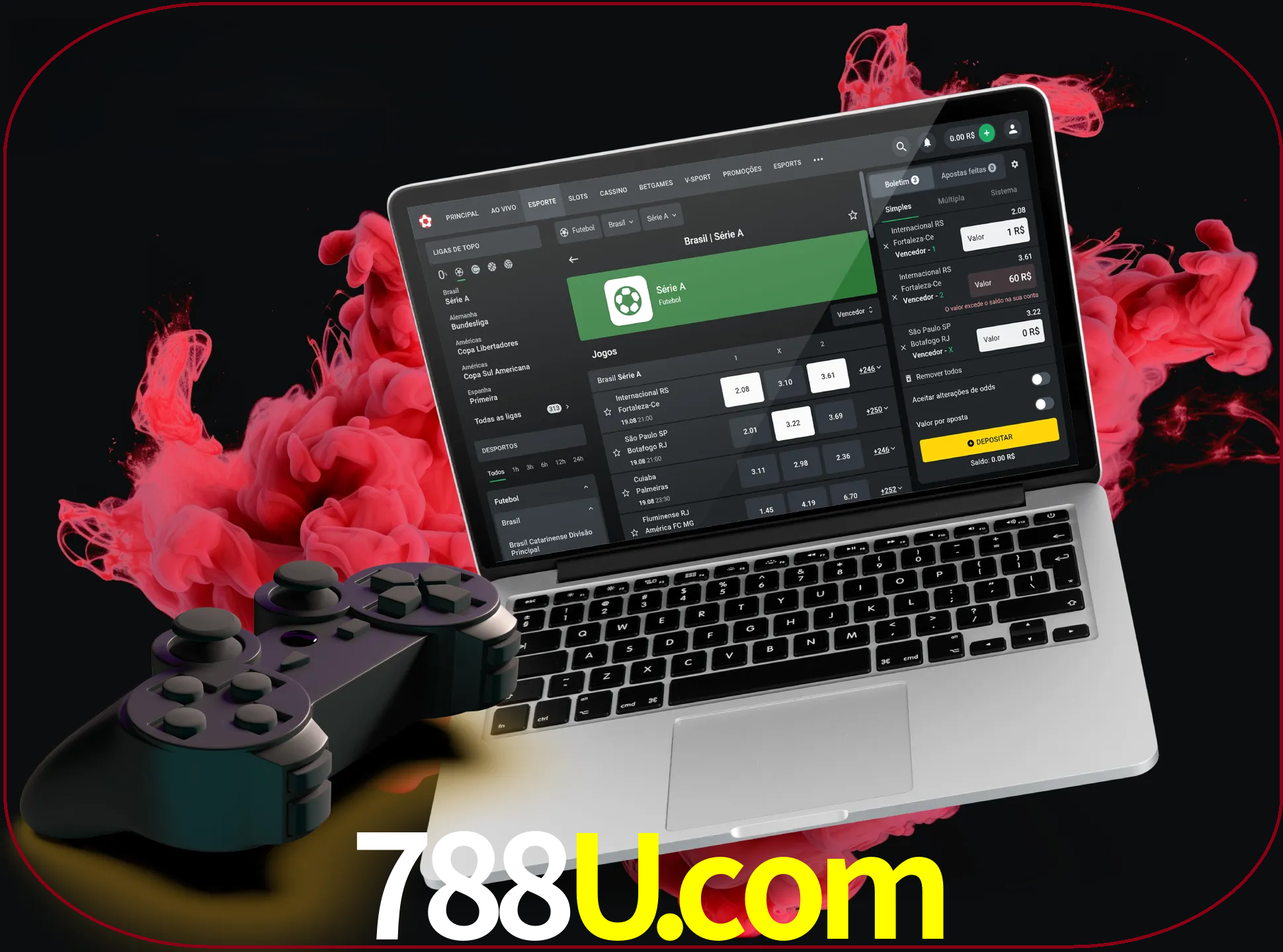 Visite a secção especial de jogos de vídeo em 788u para descobrir em que jogos pode apostar e ganhar muito dinheiro.